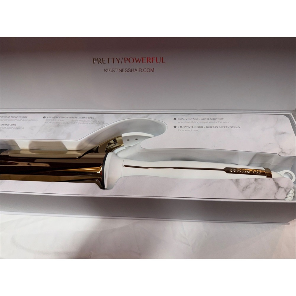 Kristin Ess Titanium Curling Iron Barrel Blowout Waves 425°F Digital Display 2" - Picture 5 of 5